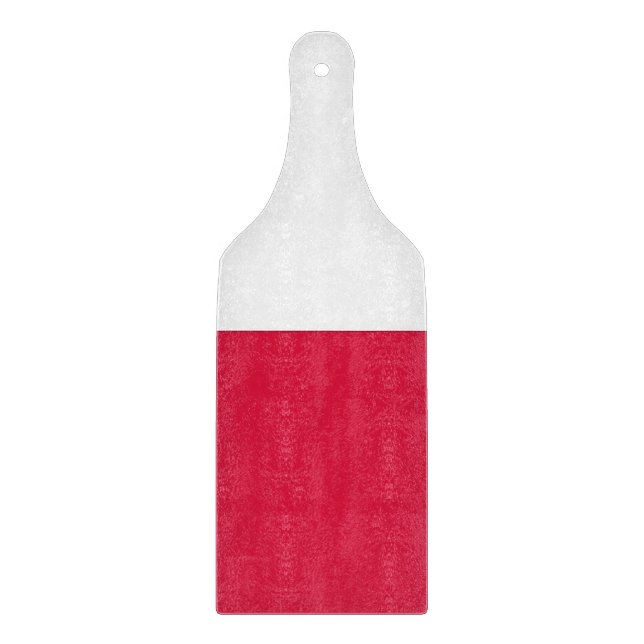Pagaie de planche à découper en verre avec drapeau (Devant)