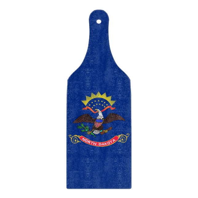 Pagaie de planche à découper en verre avec drapeau (Devant)