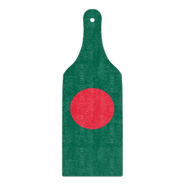 Pagaie de planche à découper en verre avec drapeau (Devant)
