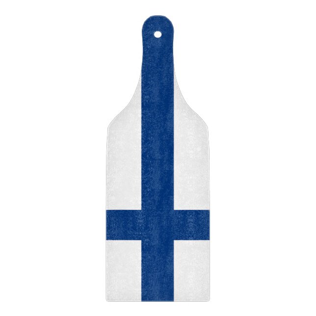 Pagaie de planche à découper en verre avec drapeau (Devant)