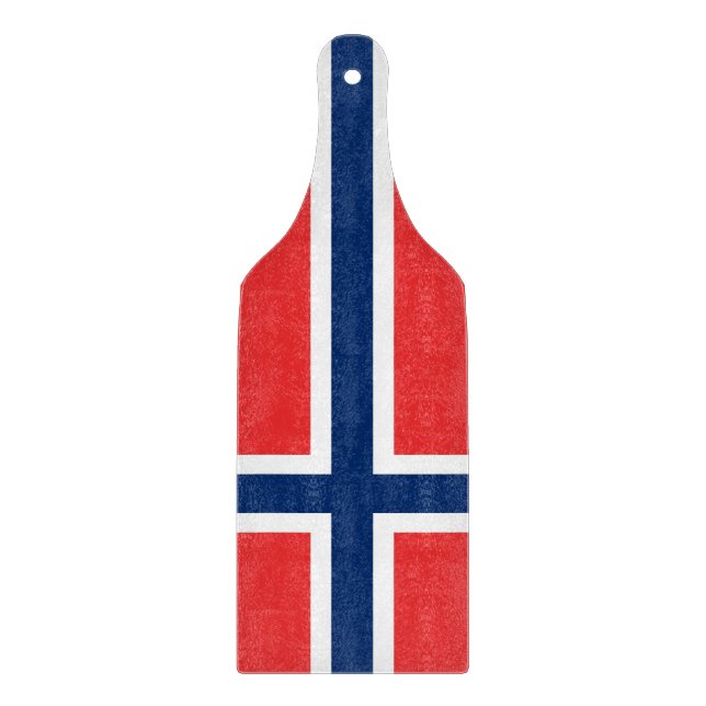Pagaie de planche à découper en verre avec drapeau (Devant)