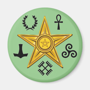 Pagan Barnstar Symbol Magnet