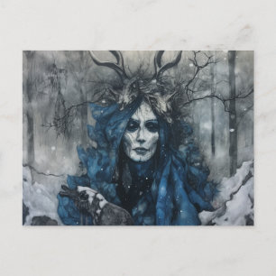 Pagan Forest Goddess Postcard Postkarte