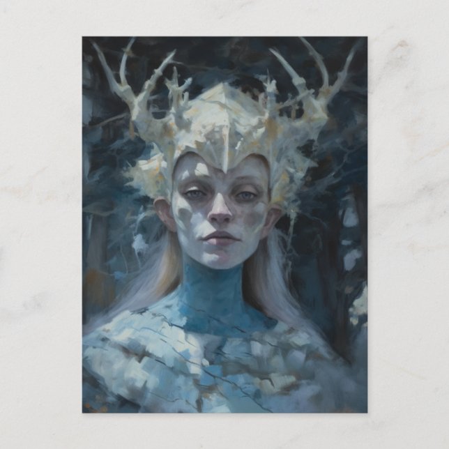 Pagan Forest Goddess Postkarte (Vorderseite)