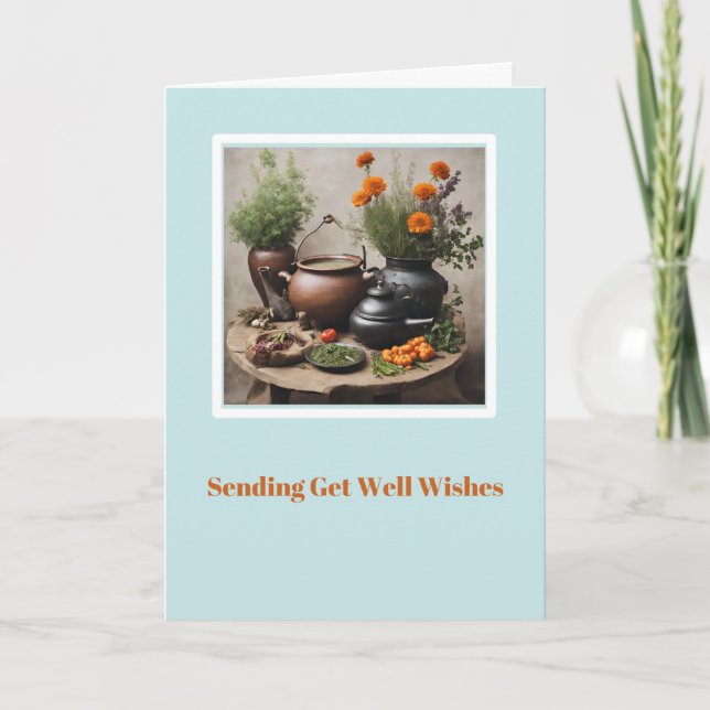 Pagan Get Well Card Karte (Vorderseite)