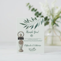 Pagan Goddess Baby Dusche Danke Karte