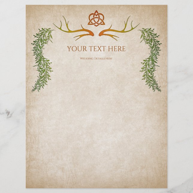 Pagan Handfasting Wedding Flyer (Vorne)