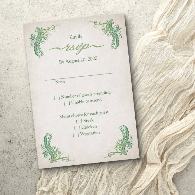 Pagan Handfasting Wedding RSVP Karte (Von Creator hochgeladen)