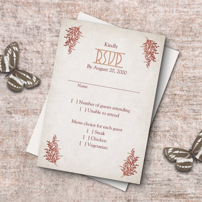 Pagan Handfasting Wedding RSVP Karte (Von Creator hochgeladen)