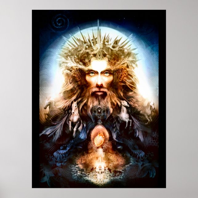Pagan Jesus Nouveau Print Poster (Vorne)
