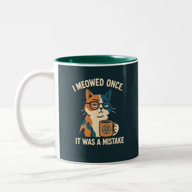 Pagan Katzenkaffetasse Zweifarbige Tasse (Links)