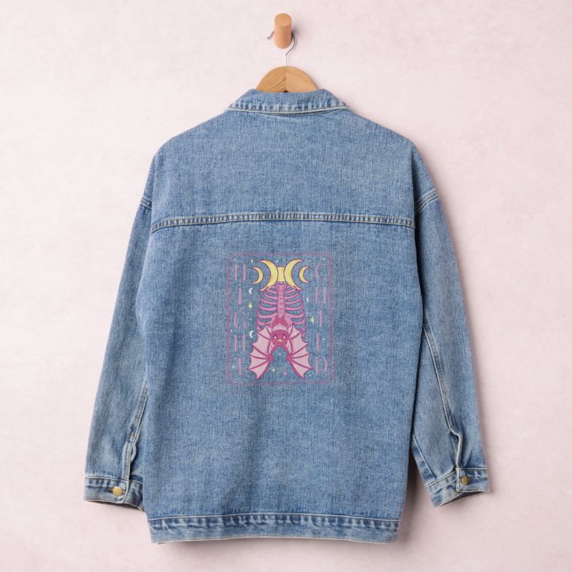 Pagan Moon Child Bat Jeansjacke (Hangar)