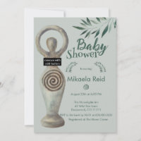 Pagan Mutter Göttin mit Blätter Kinderdusche