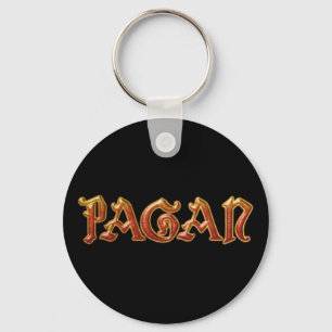 Pagan Red Flame Witch Wiccan Key Fob Keychain Schlüsselanhänger