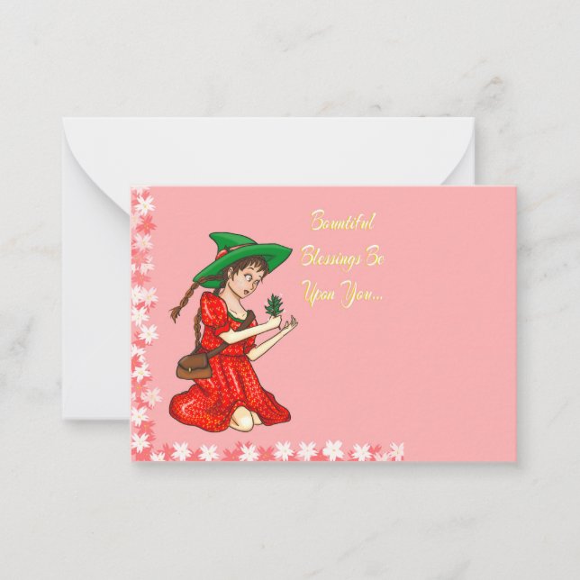 Pagan Spring Greetings Mitteilungskarte (Vorderseite)