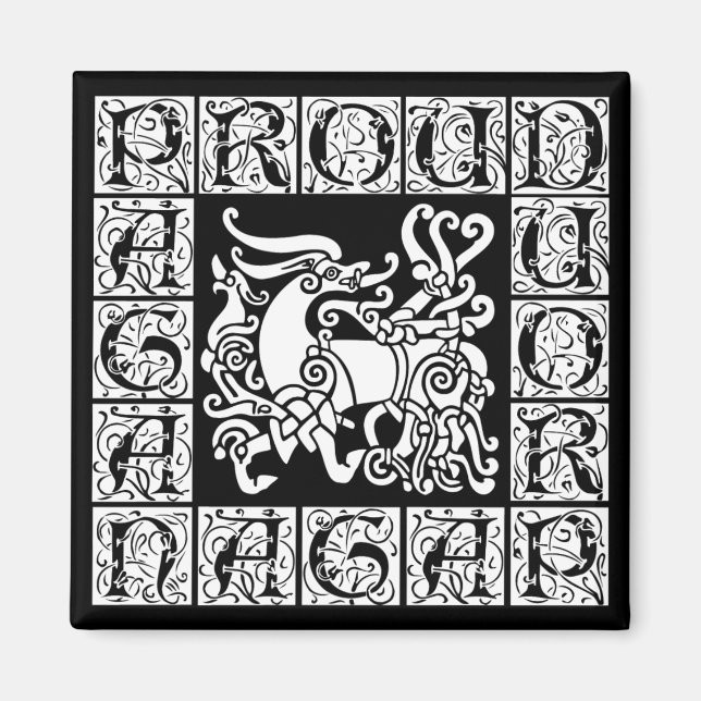 Pagan Stag Magnet (Vorne)