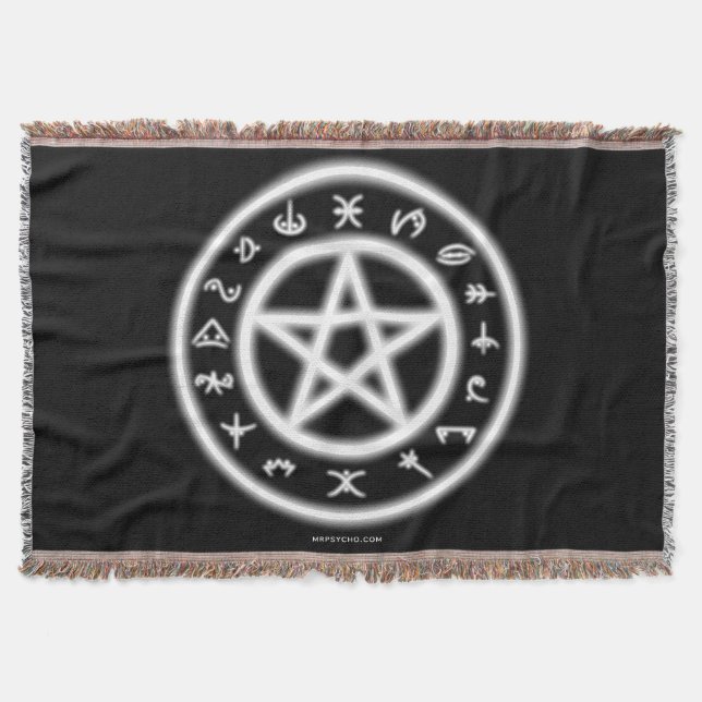Pagan Symbol Blanket Decke (Vorderseite)