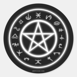 Pagan-Symbol-Sticker Runder Aufkleber