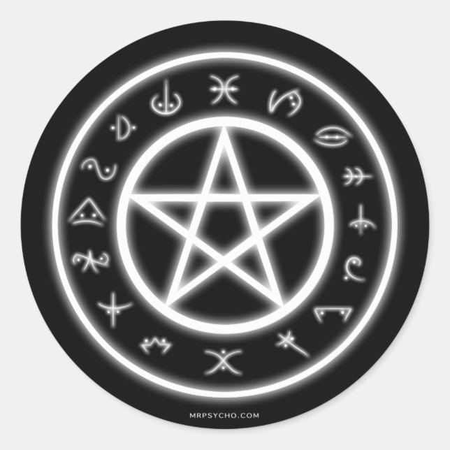 Pagan-Symbol-Sticker Runder Aufkleber (Vorderseite)
