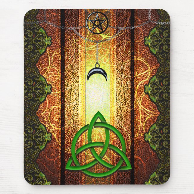 Pagan Tome Dark Magic Zaubers Wiccan & Witchcraft  Mousepad (Vorne)