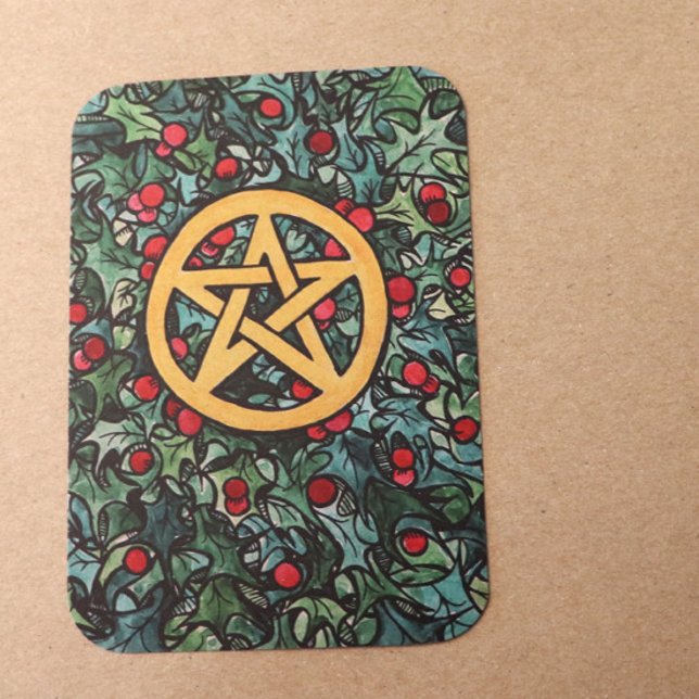 Pagan Weihnachten Pentagram Einladung (Von Creator hochgeladen)