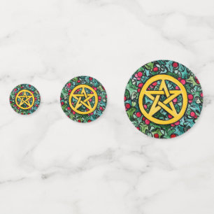 Pagan Weihnachten Pentagram Konfetti