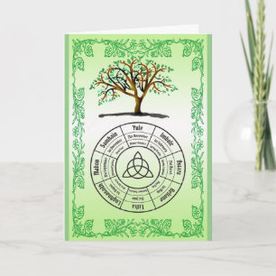 Pagan Wheel of the Year festivals Carte