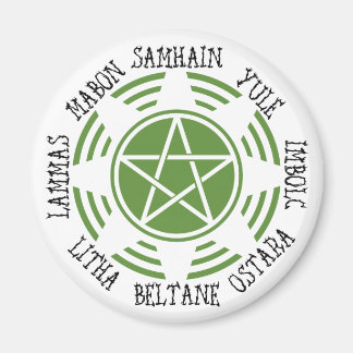 Pagan Wheel of the Year Magnet