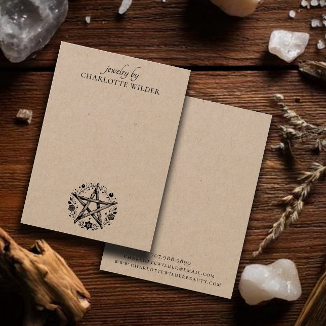 Pagan Wiccan Pentacle Bijoux à oreille Kraft (Créateur téléchargé)