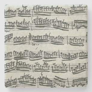 Paganini Moto Perpetuo Violinen-Musik-Manuskript Steinuntersetzer