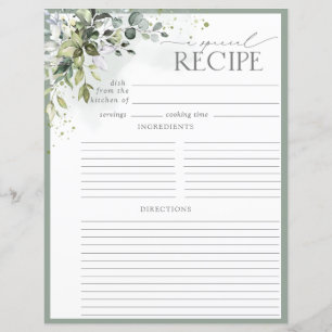 Page Classeur de la recette Dusty Blue Eucalyptus 