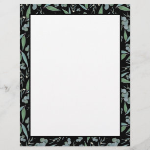 Page Classeur de recette Chic Black Eucalyptus Gre