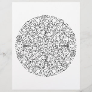 Page de coloration Mandala Halloween & Automne