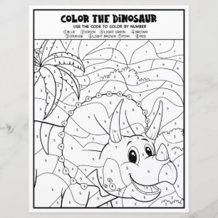 Page de coloriage amusant pour enfants dinosaures