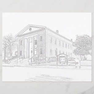 Page de coloriage - Bâtiment de la capitale de l'É