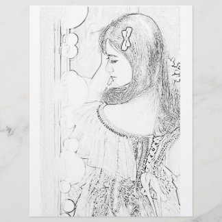 Page de coloriage fille fille mariée