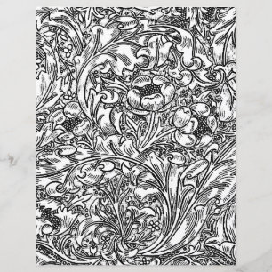 Page de coloriage pour adultes - William Morris Fl