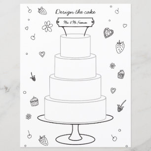 Page de gâteau de conception de la couleur de l'ac
