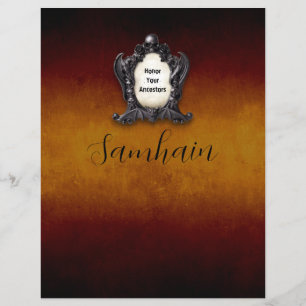 Page de Livre des Ombres de Samhain avec Correspon