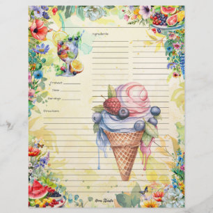 Page de recette complète de la salade de fruits