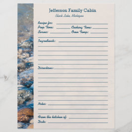 Page de recette personnalisée Lake House