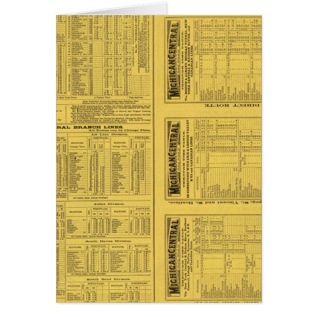 Page de texte Michigan Central Railroad (Devant)