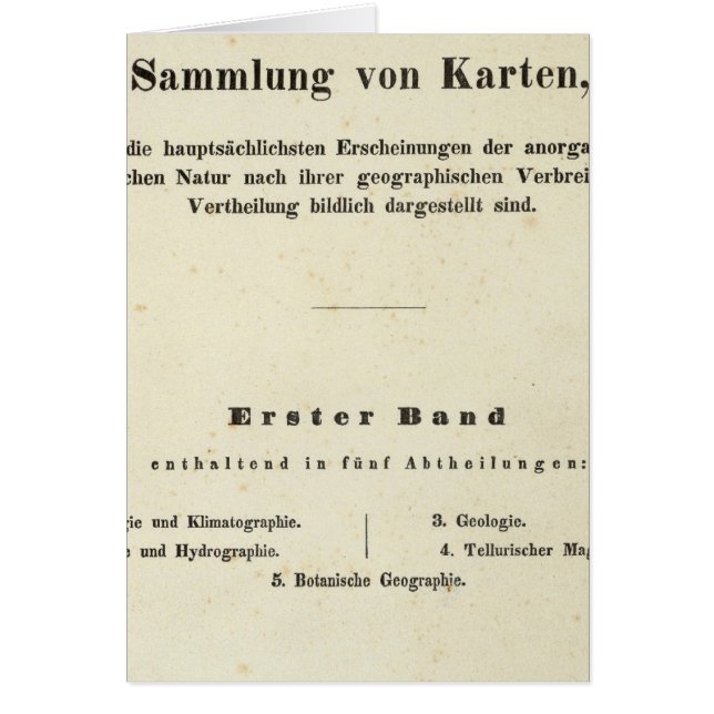 Page de titre Dr Heinrich Berghaus (Devant)