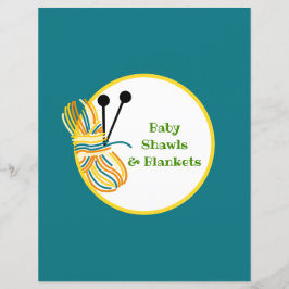 Page Divider bleu - Classeur Motif Tricot Insérer