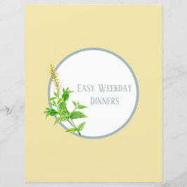 Page Divider Recette - Classeur Herbe Jaune Insére