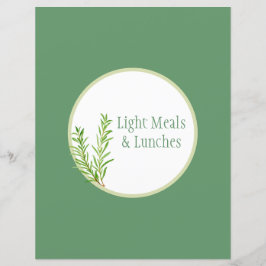 Page Divider Recette - Classeur Herbe Verte Insére
