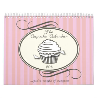 Page du calendrier 2011 de petit gâteau double