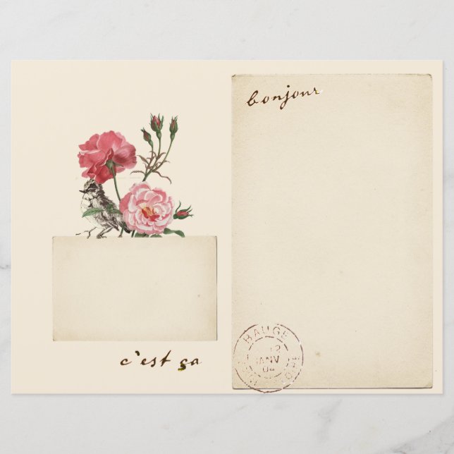 Page du Journal du Rose vintage (Devant)