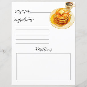 Page du livre de recettes pour les crêpes Fluffy f