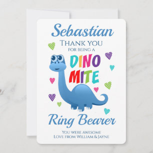 Page du porteur de l'anneau Merci Dinosaur